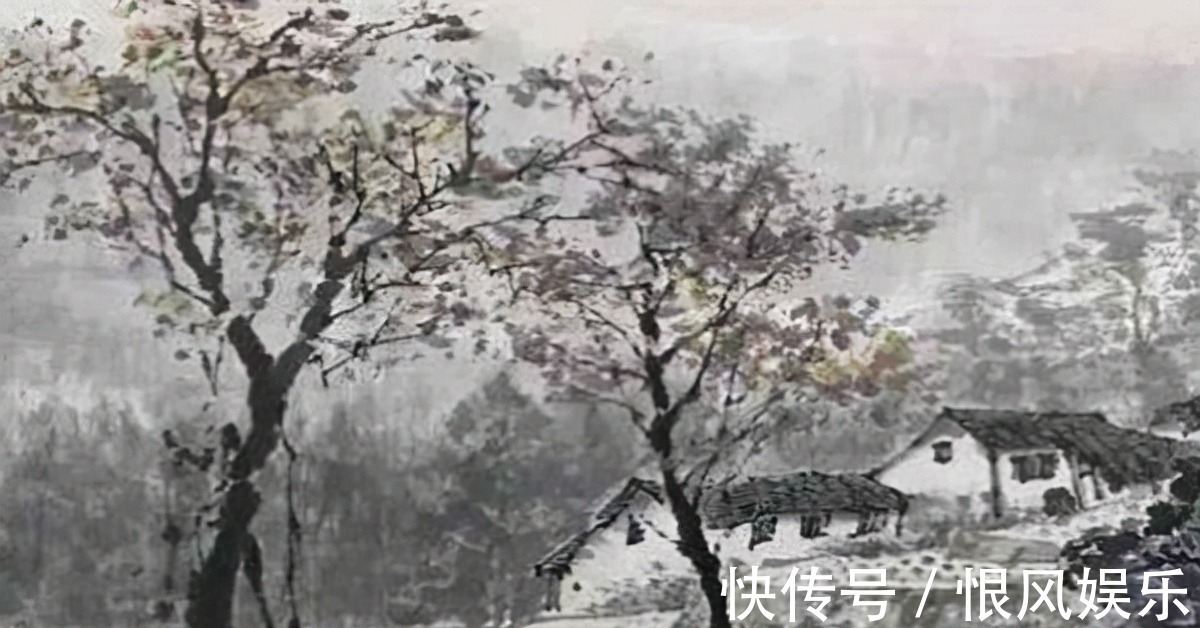 写真@“雨里鸡鸣一两家,竹溪村路板桥斜”,诗人即景生情,妙趣横生