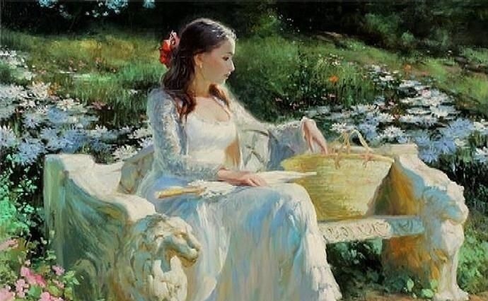 俄罗斯!人体艺术——俄罗斯画家人体油画中的美女娇艳如花