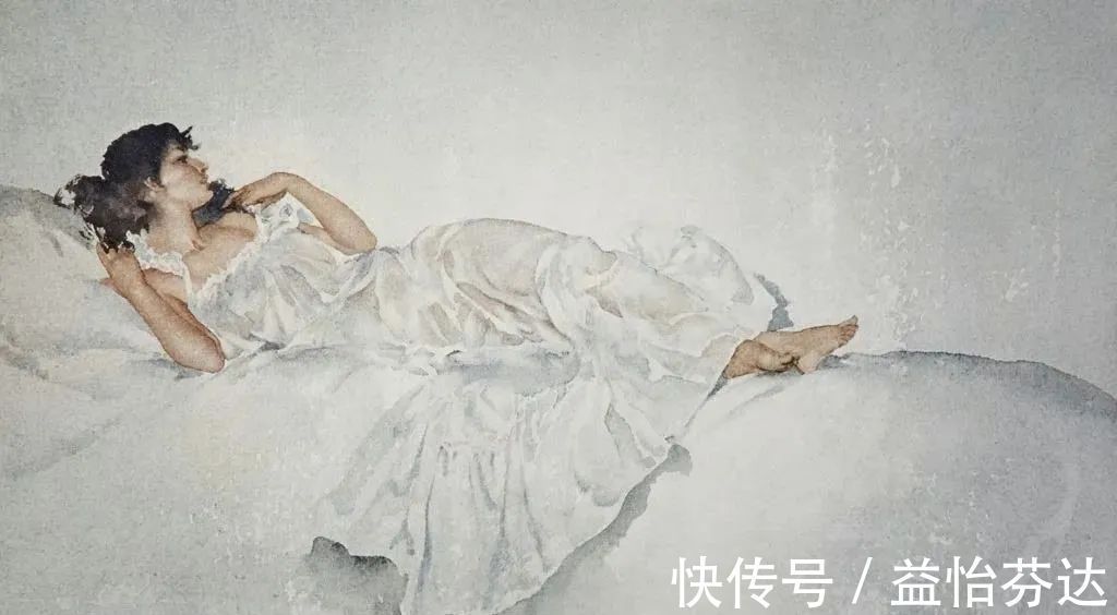 水彩!他是最会画人体画作的 世界顶尖级水彩大师
