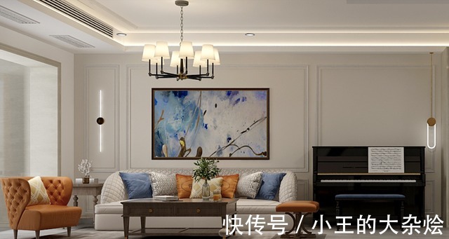 挂画|充满艺术感的现代风格平层,那个客厅设计得太好看了!