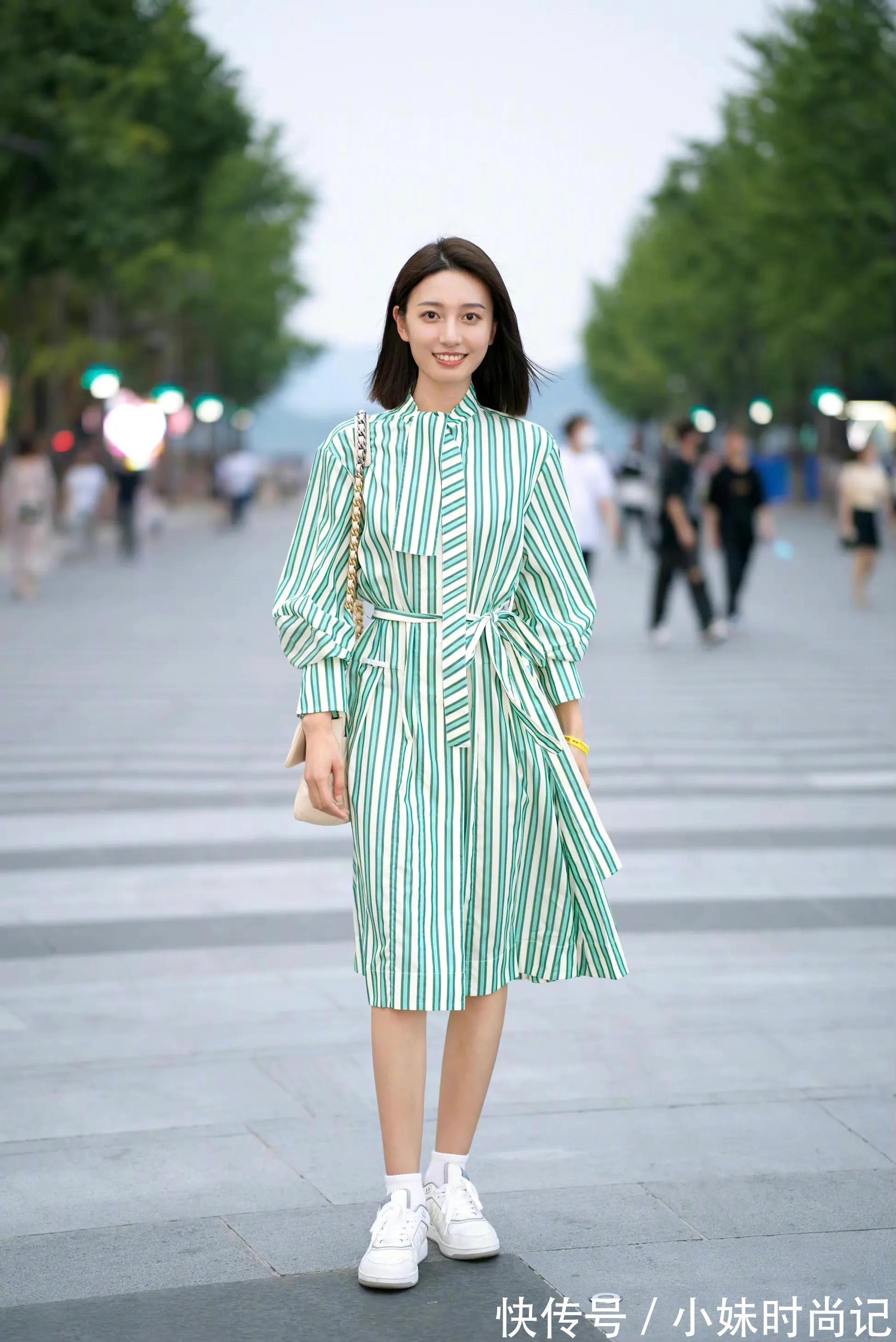 减龄|7套衬衫裙穿搭示范 时髦又减龄 通勤约会都能穿