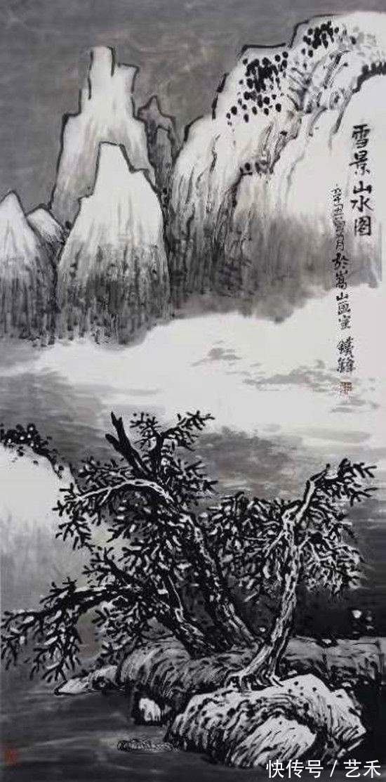 河南省#“道法嵩山”知名画家薛铁锋作品赏析