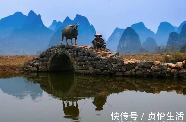 田园#宋代诗人只有一首古诗传世,28字当中,却有最美的田园夕阳