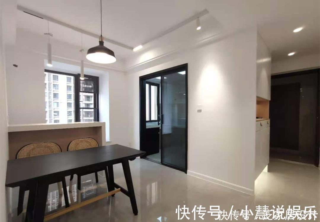 吧台|晒晒我刚装完的家!满屋大白墙干净整洁,朋友却说单调又空旷