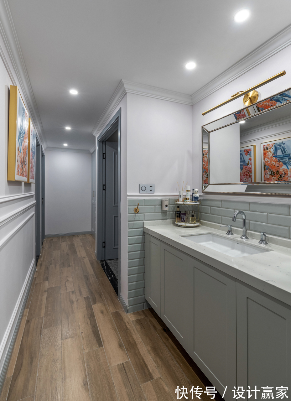 茶室|297㎡时尚美宅,华丽优雅的简美轻奢风,晒晒现场照