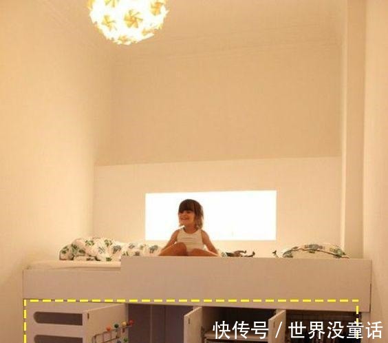 抽拉式|床铺抬高1米,下面装抽拉式衣柜,一地能2用,怎么算自己都赚大了!