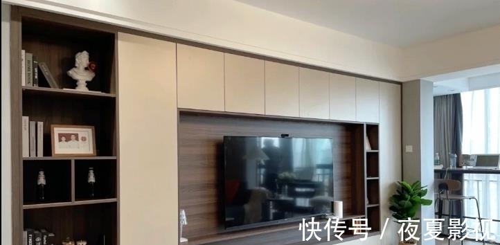 舒适|年轻小夫妻83㎡新家,典型的一体化设计,越简单,越舒适