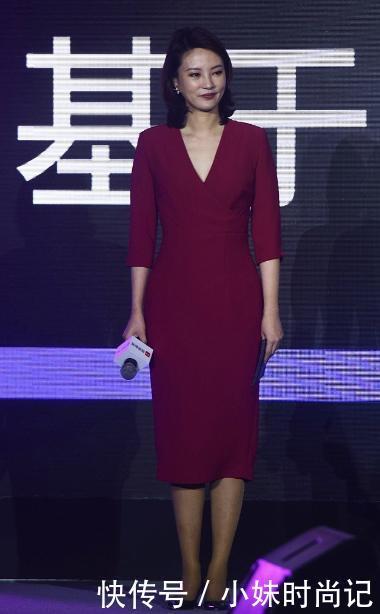 刘芳菲气质真好, 穿素色连衣裙难挡贵气, 玲珑身段也让人羡慕