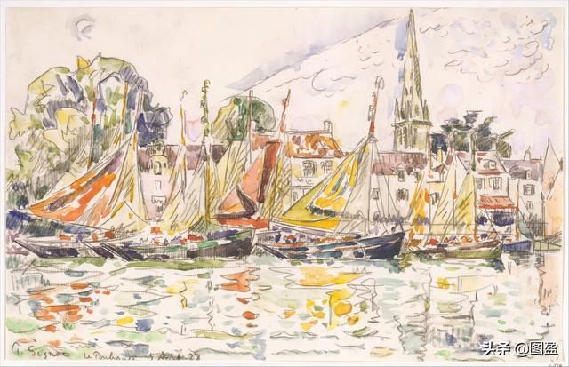 印象派|西尼亚克法国新印象派画家,曾与修拉合作,帮助了印象派的发展