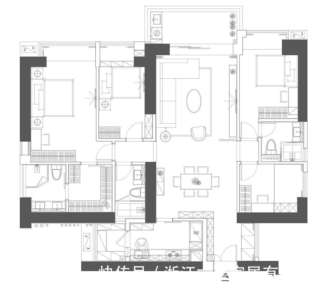 大理石|18度?50度?80度?这个家满足你对灰度的所有想象!