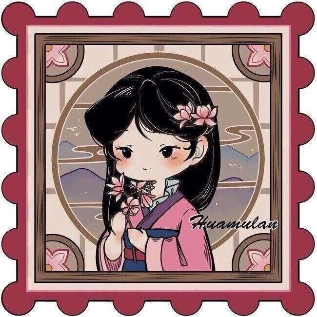 爱洛公主|画师绘制迪士尼公主小头像,贝儿最喜欢玫瑰花,爱丽儿怎么哭了