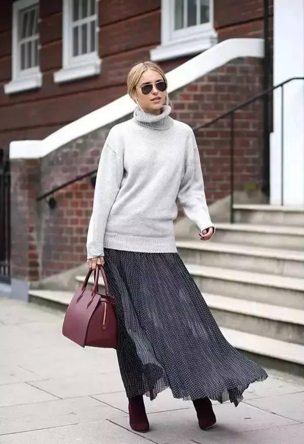 秋冬穿高领毛衣之后，男神说我比夏天美了一百倍！