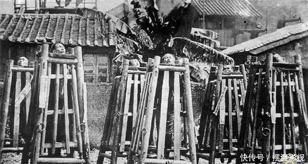 罕见|义和团罕见老照片手拿大刀,号称刀枪不入,图8钝刀行刑很残忍