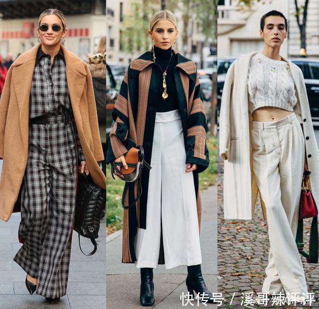 大衣+阔腿裤的搭配真霸气，穿着这两种单品，气场可太强势了