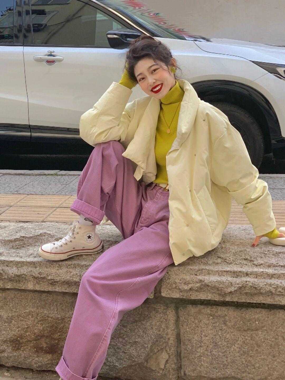 小姐姐|短款羽绒服,小个子小姐姐的绝佳选择