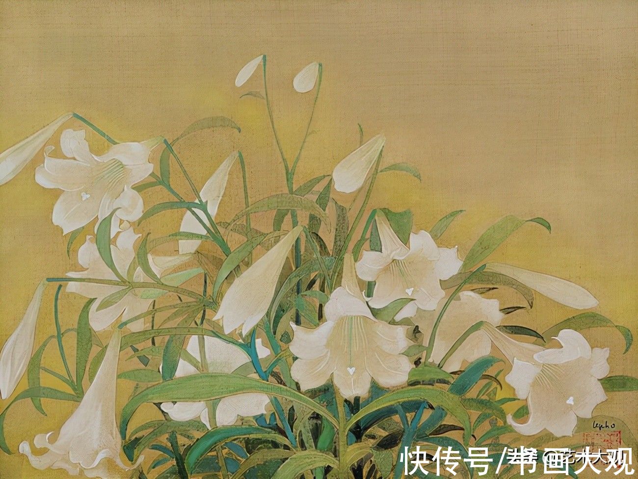 工笔画&越南画家黎谱写意油画和工笔画作品欣赏