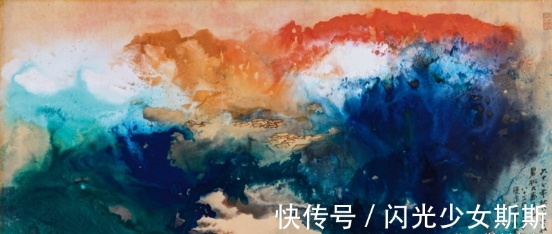 泼墨@张大千泼彩山水画动辄上亿天价,靠什么铸就了其艺术的绝世魅力?