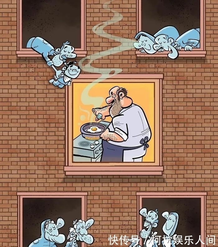 人性!40岁伊朗插画家,创作讽刺人性的插画,震撼众人