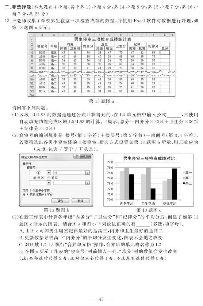 重磅！2021年1月选考和英语科目试题及参考答案