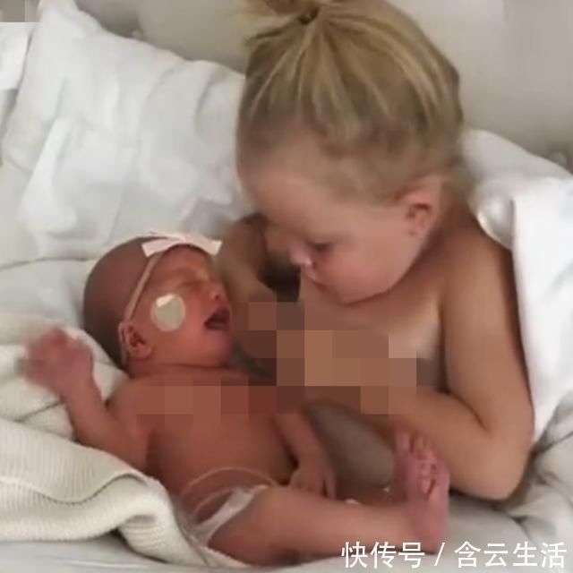 弟弟妹妹|刚出生的小宝贝一直哭闹,姐姐的做法让妈妈笑翻,网友:两个活宝