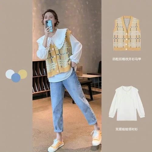 衬衫＋马甲的神仙搭配，时髦精看到都喜欢！又甜又优雅