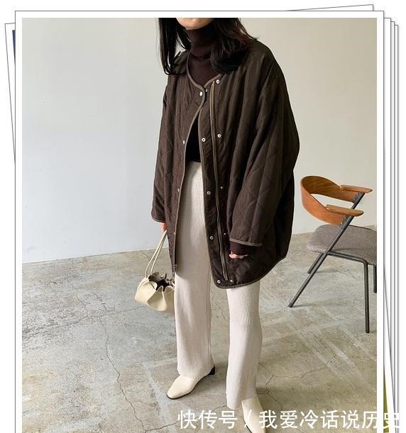 时尚 既轻松又美丽!5种百搭颜色“绗缝”棉服的30个穿搭示例!