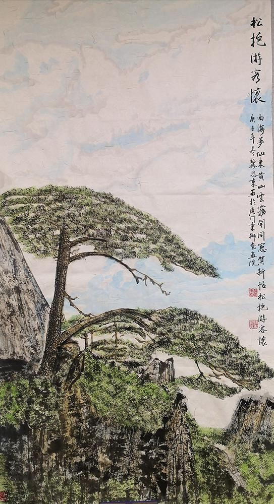 《独爱黄山这片海》—著名画家魏思东飞雪迎春黄山系列作品赏析