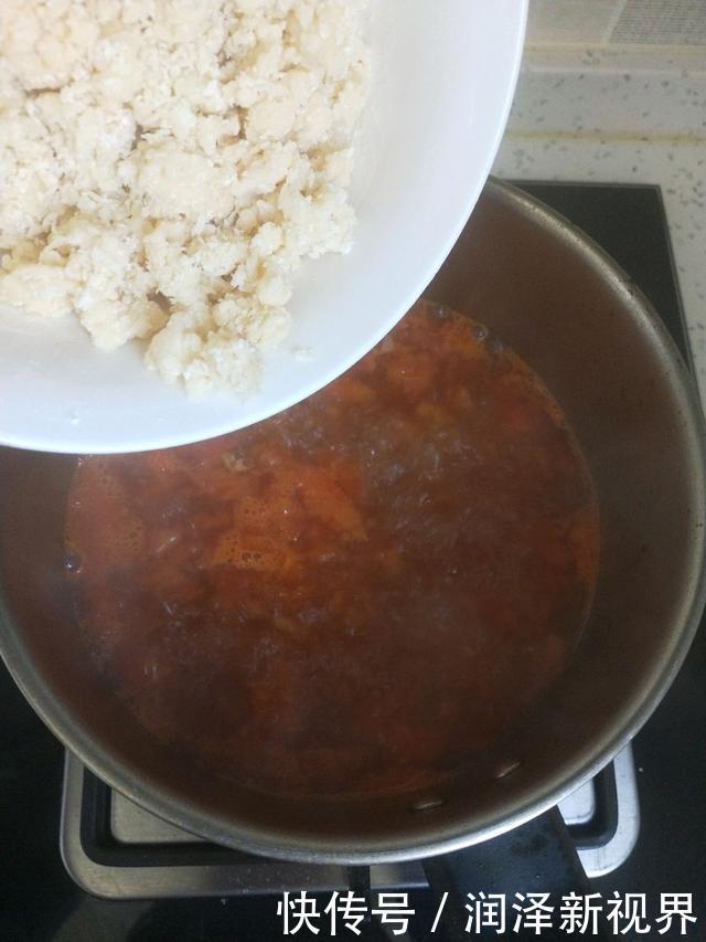 西红柿|简单又开胃的疙瘩汤,不用和面,劲道弹牙,比面条好吃