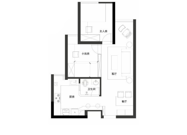 搭配|63平北欧风二居室,乱七八糟的色彩搭配起来居然还听他和谐