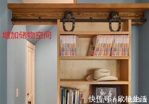 滑轨|卧室不打门做门洞,装上带滑轨置物架,又能储物又能当门使