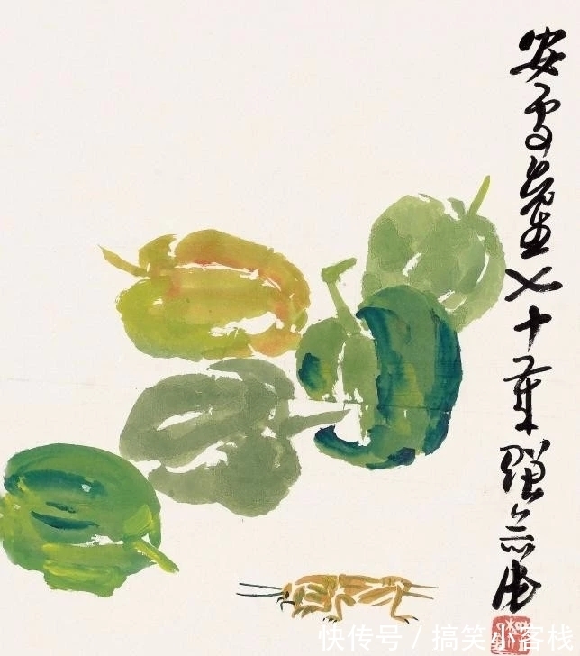 来楚生!老画家的画|来楚生大写意花鸟画