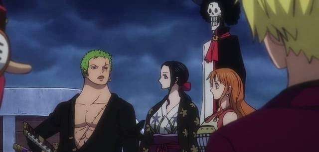 索隆|海贼王981集动画-操舵、漂移、登陆,海侠甚平的初次贡献