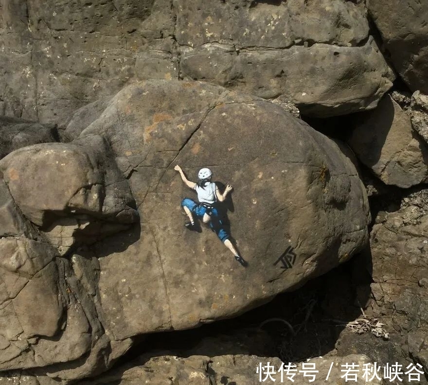 涂鸦#他的街头涂鸦遍布全球,所到之处,平凡变有趣,腐朽变神奇