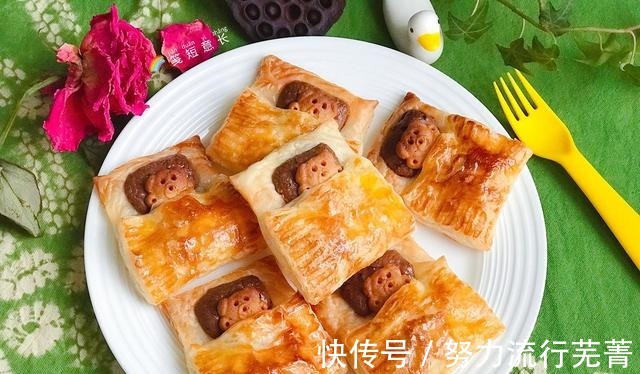 这也太可爱了吧！孩子说舍不得吃，酥脆掉渣儿特别香，10分钟搞定！