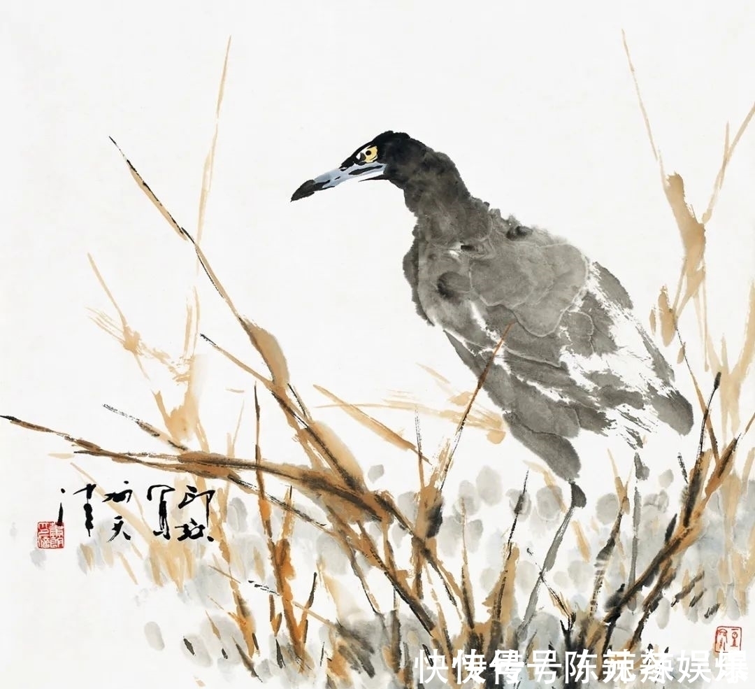 津门网#「津门网」萧朗笔下的花鸟画清新淡雅仿佛与世无争,一派田园之美