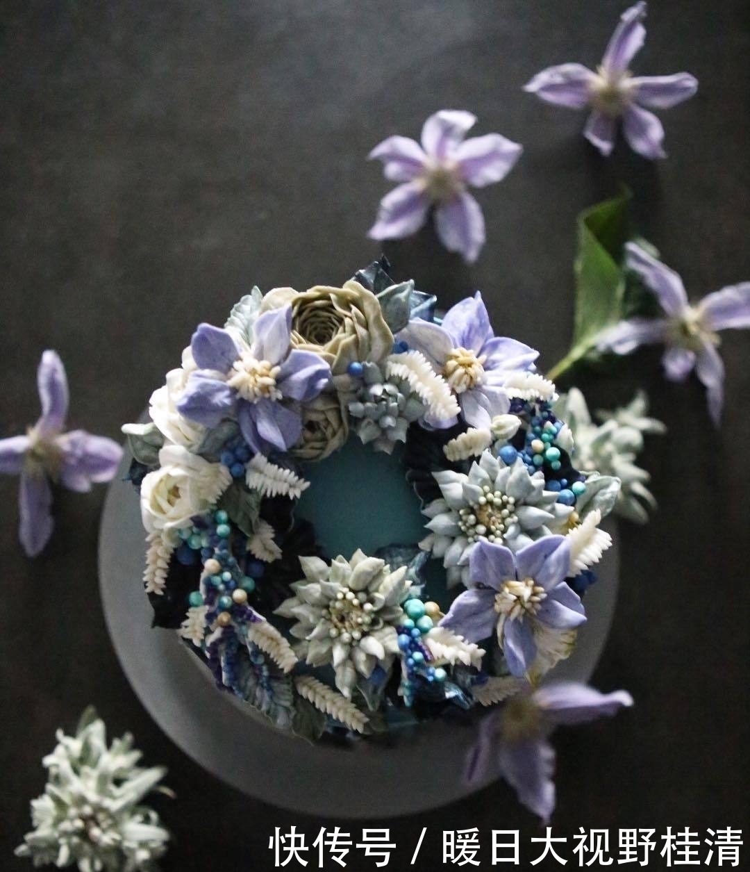 撩人|她做的鲜花蛋糕太撩人,看完后全世界都惊艳了