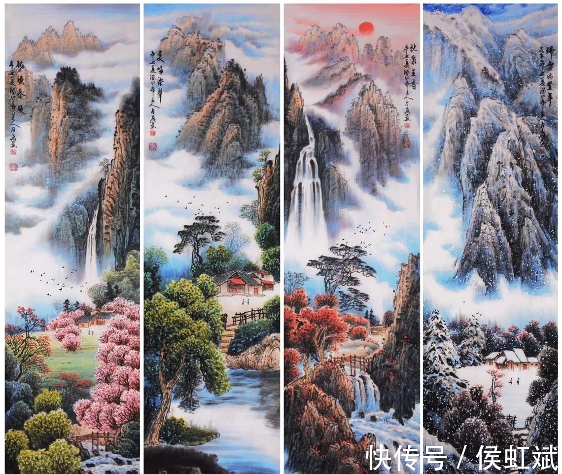 山水画|张月岗山水画作品赏析