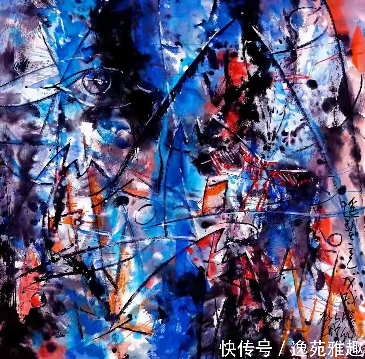 抽象主义#「生活美学」美学评论家冯德祥论画家支部在抽象作品中的美学特点