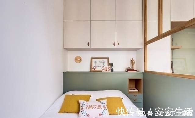 隔断|女孩28㎡小家：满墙的柜子贯通厨房至卧室，蜗居一样精致又舒心！