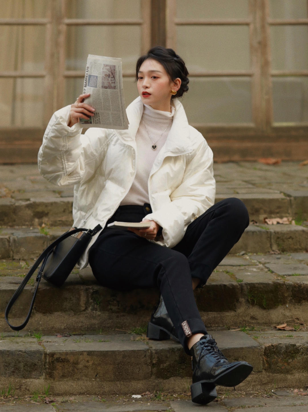 白色 真正优雅的“羽绒服”从不臃肿,保暖又高级,教你穿出高挑感