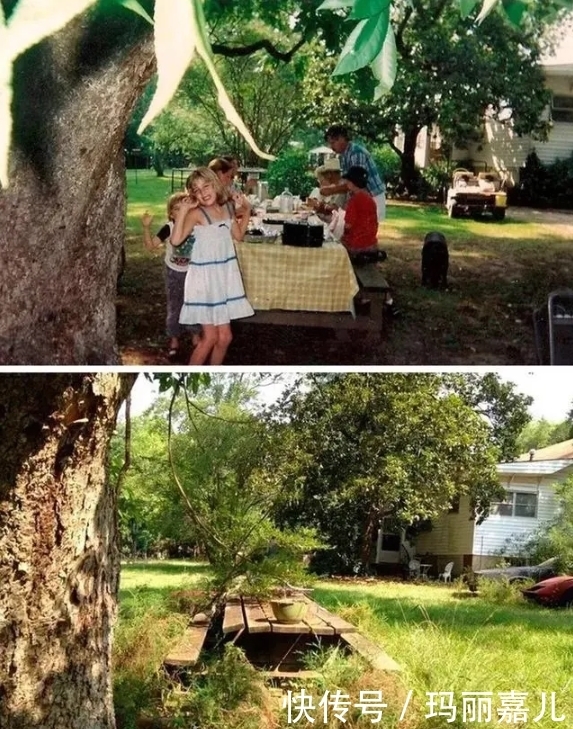 中年|30张过去和现在的对比照片,感受一下时间的力量