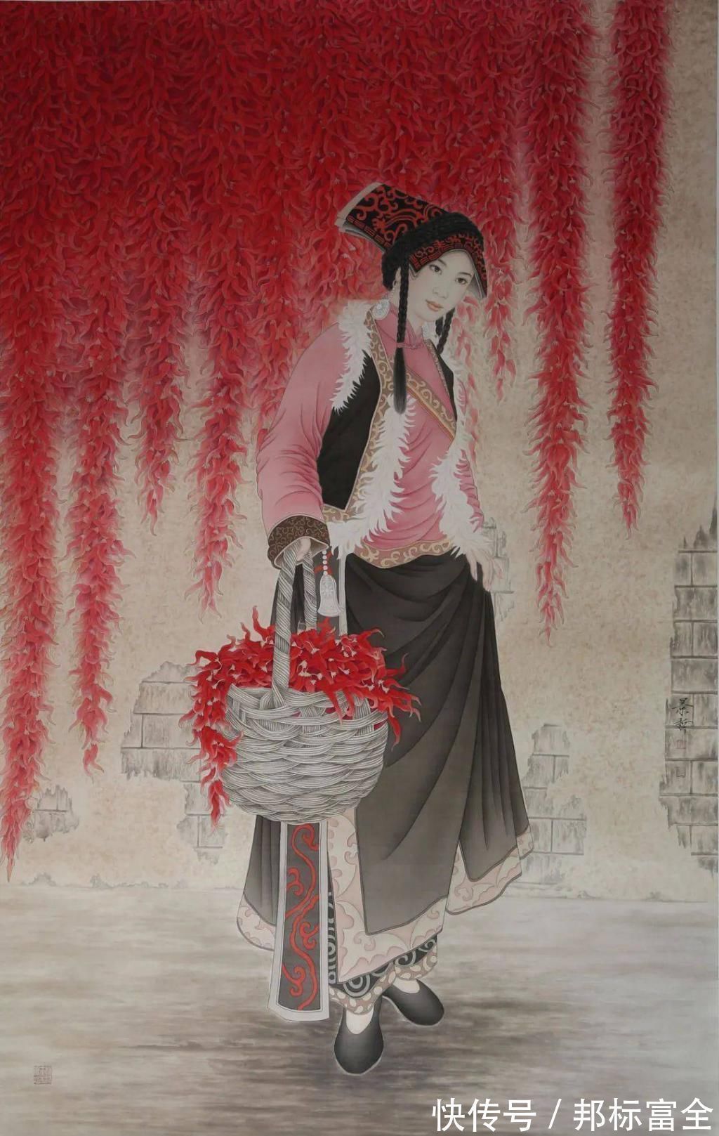 崔景哲！崔景哲：当古典美遇上工笔画，春风拂面惊艳四方