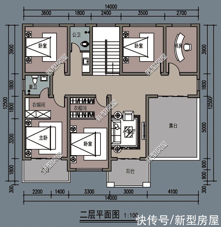 占地面积|农村两层别墅怎么建才好看?推荐这10套图纸,总有一套适合你