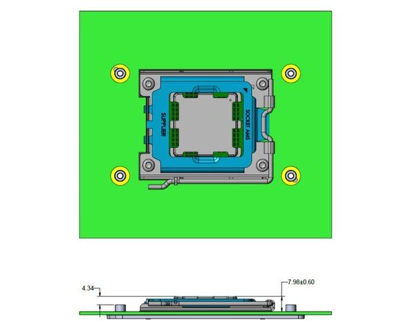 pci-express|AM5处理器插槽细节：LGA接口+DDR5内存