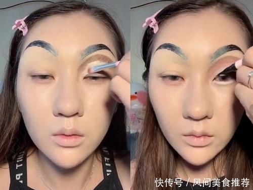 成品|美术生把脸当“画布”,实力仿妆“韩佩泉”,看到成品收徒吗