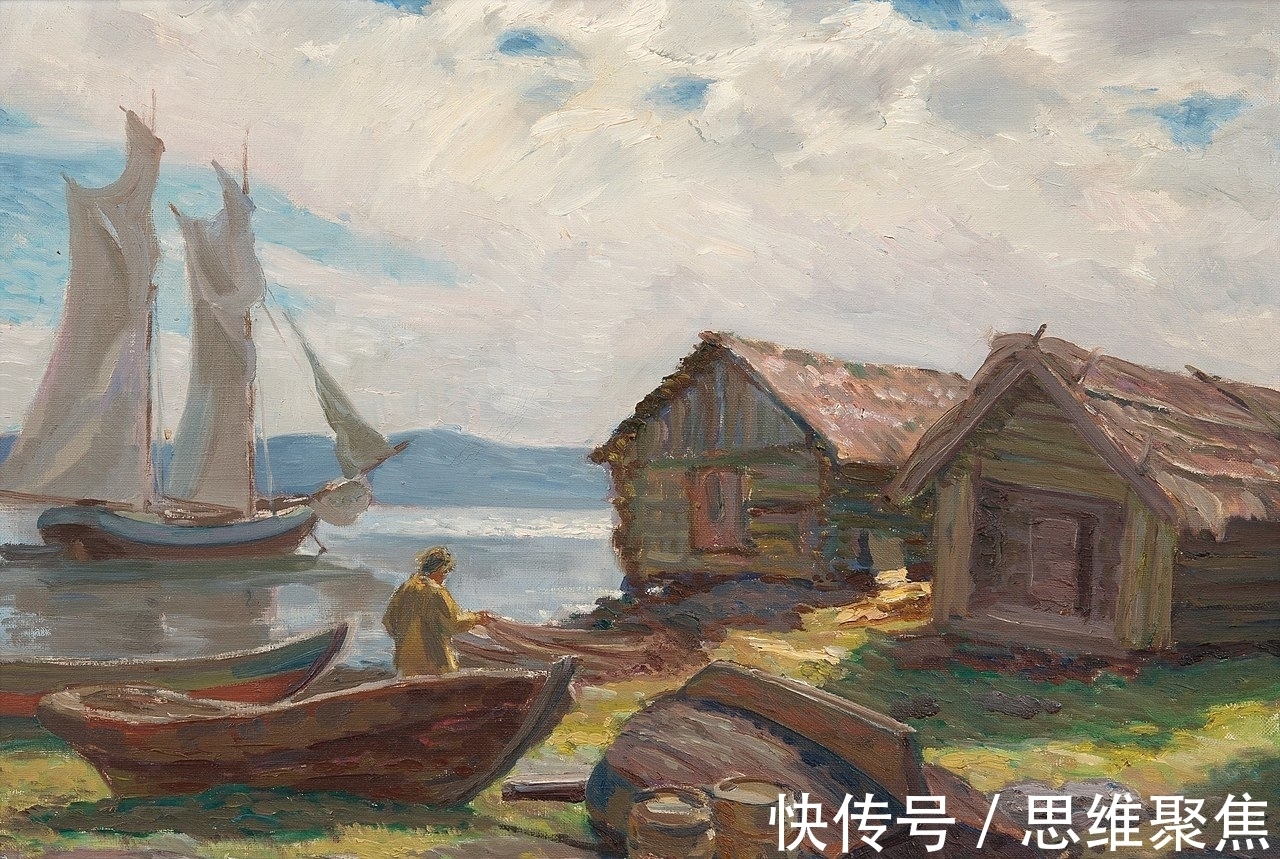 桑特里#笔意未尽的挥洒,印象派画家桑特里的绘画作品