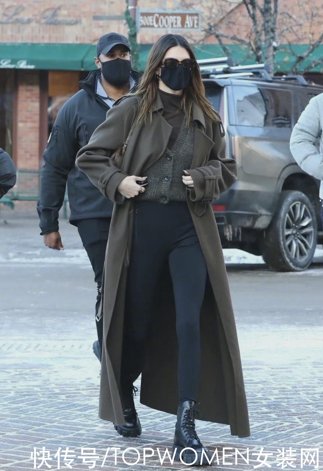 肯豆飒气的四套时尚私服,教你穿出冬日超模感,这衣架子身材太绝