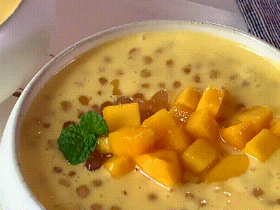 椰汁芒果西米露