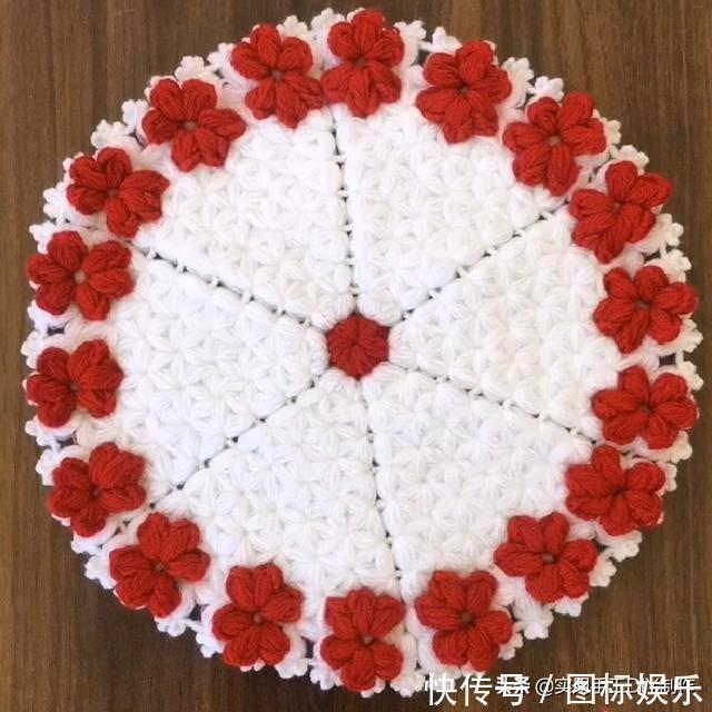 针法@「针织作品」32款只用到一种针法织出来的美垫子,新手留存备用