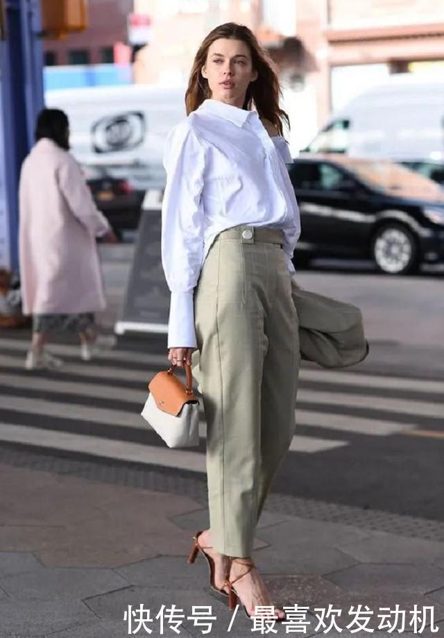 衬衣|初秋“王者搭配”衬衫 + 烟管裤,每个年龄段都能出别样style
